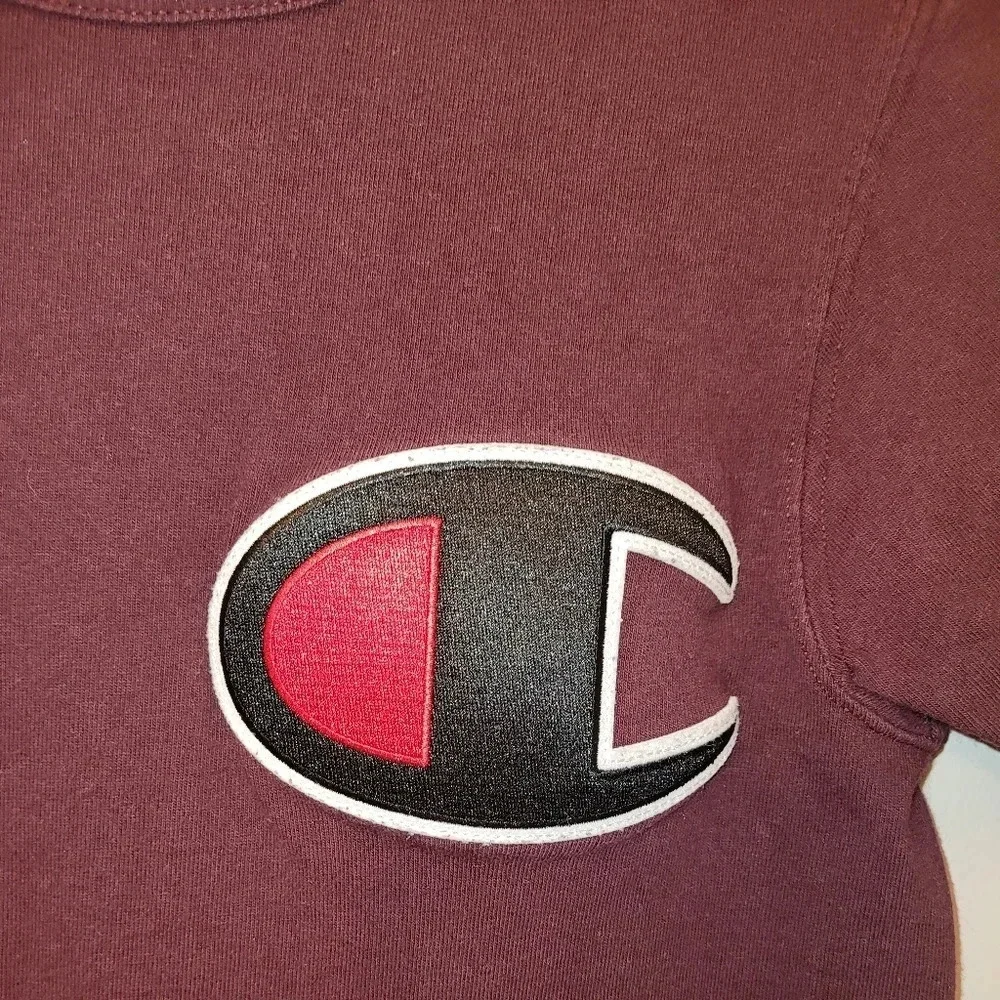 Champion Burgundy Tee Men's size X-Small LOT-F - Picture 3 of 5